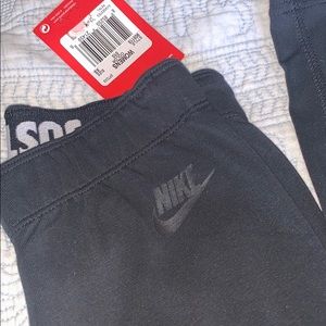 Black on black JUST DO IT Nike Leggings